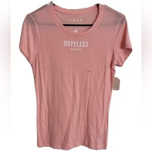 Free State Hopeless Romantic Graphic T-Shirt Size Medium